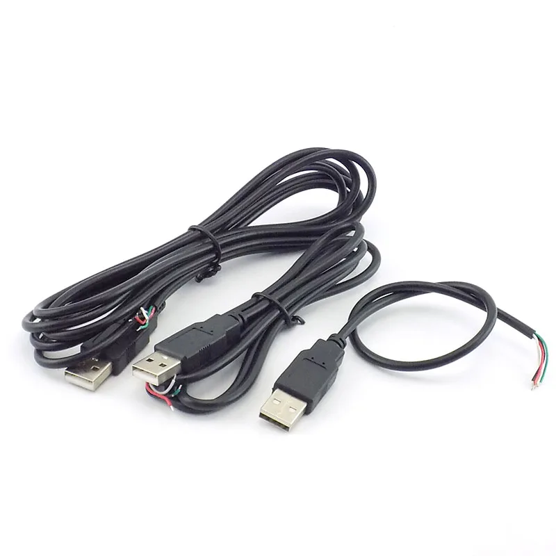 0,3/1/2 м DIY Micro USB A Штекер 4-Контактный Провод Кабель Для Передачи Данных Разъем Удлинитель Адаптер Питания для USB-Вентиляторных Устройств H10