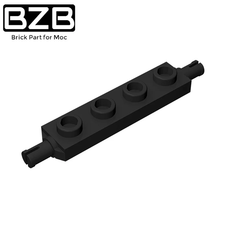 10шт Совместимых Деталей MOC Brick 2926 Пластина Модифицированная 1 x 4 с Держателем Колес Строительный Блок Particle DIY Kid PuzzleToy Подарок