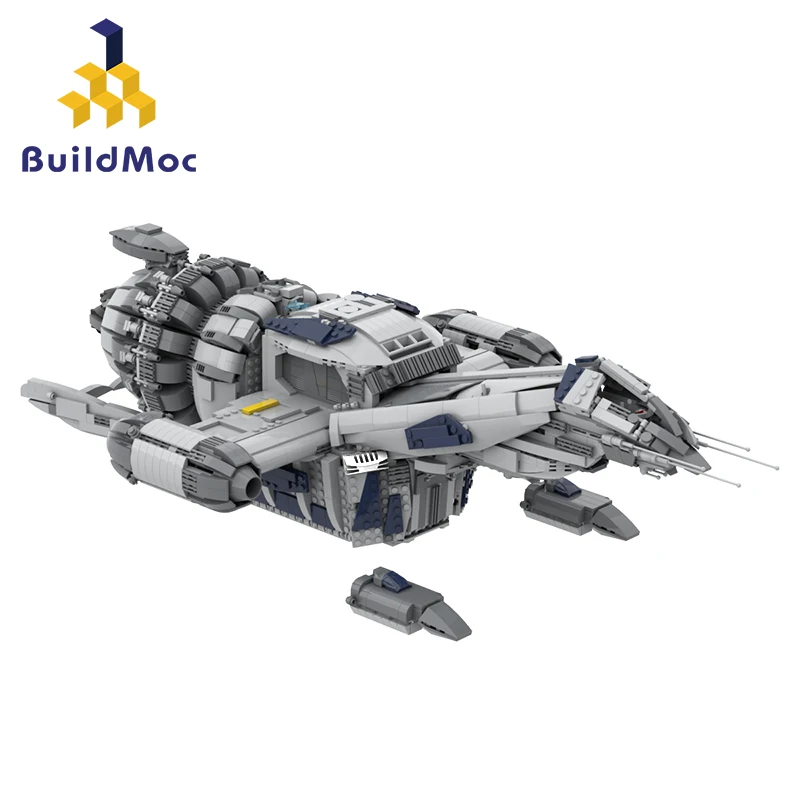 BuildMoc Серия Фильмов Firefly Космический Корабль Истребитель Serenity Строительные Блоки Комплект Космический Научно-Фантастический Автомобиль Кирпичи Игрушки Для Детей Подарки