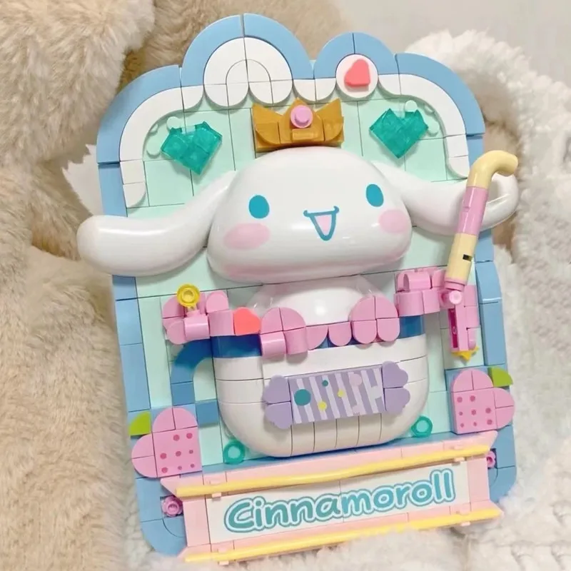 Cinnamoroll woodblock painting Sanrio blocks kawaii My Melody персонажи аниме Настольные украшения игрушки для девочек детские подарки