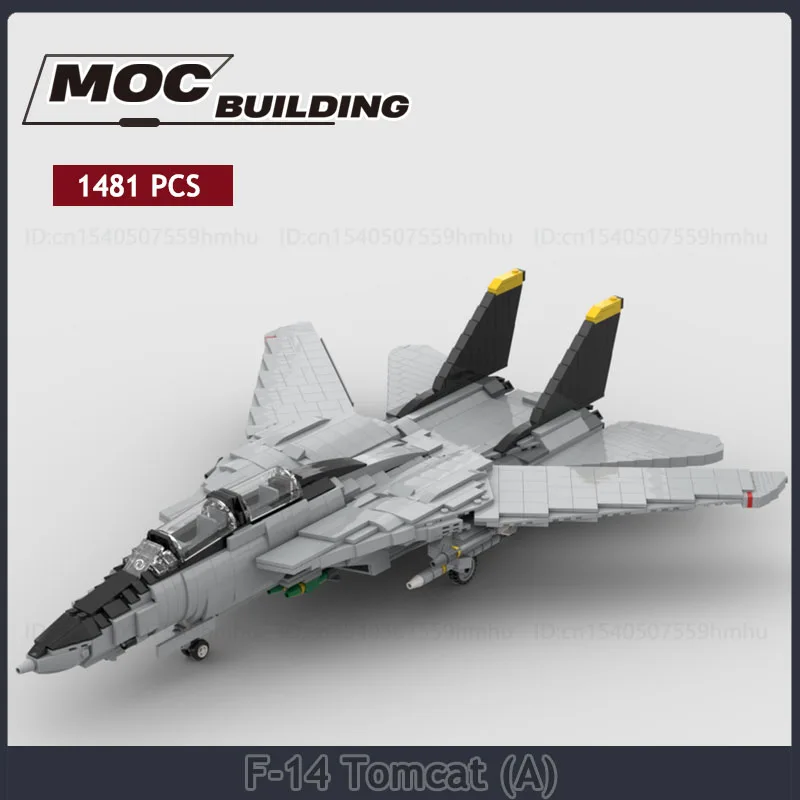 F-14 Tomcat (A) Moc Строительные Блоки Креативные Технологические Кирпичи DIY Сборка Модели Транспортные Игрушки Дисплей Коллекция Подарков