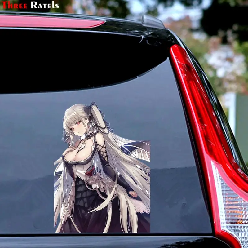 Three Ratels FC629 Грозная девушка из аниме Azur Lane, наклейка на кузов автомобиля, наклейка на macbook