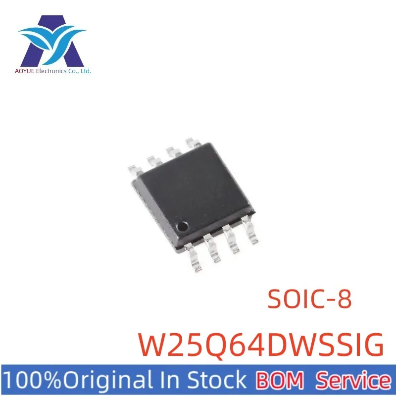 W25Q64DW W25Q64DWSSIG W25Q64DWSSIP P/N: 25Q64DWSIG 25Q64DWSIP Микросхемы последовательной памяти SOIC-8 NOR серии универсальных спецификаций