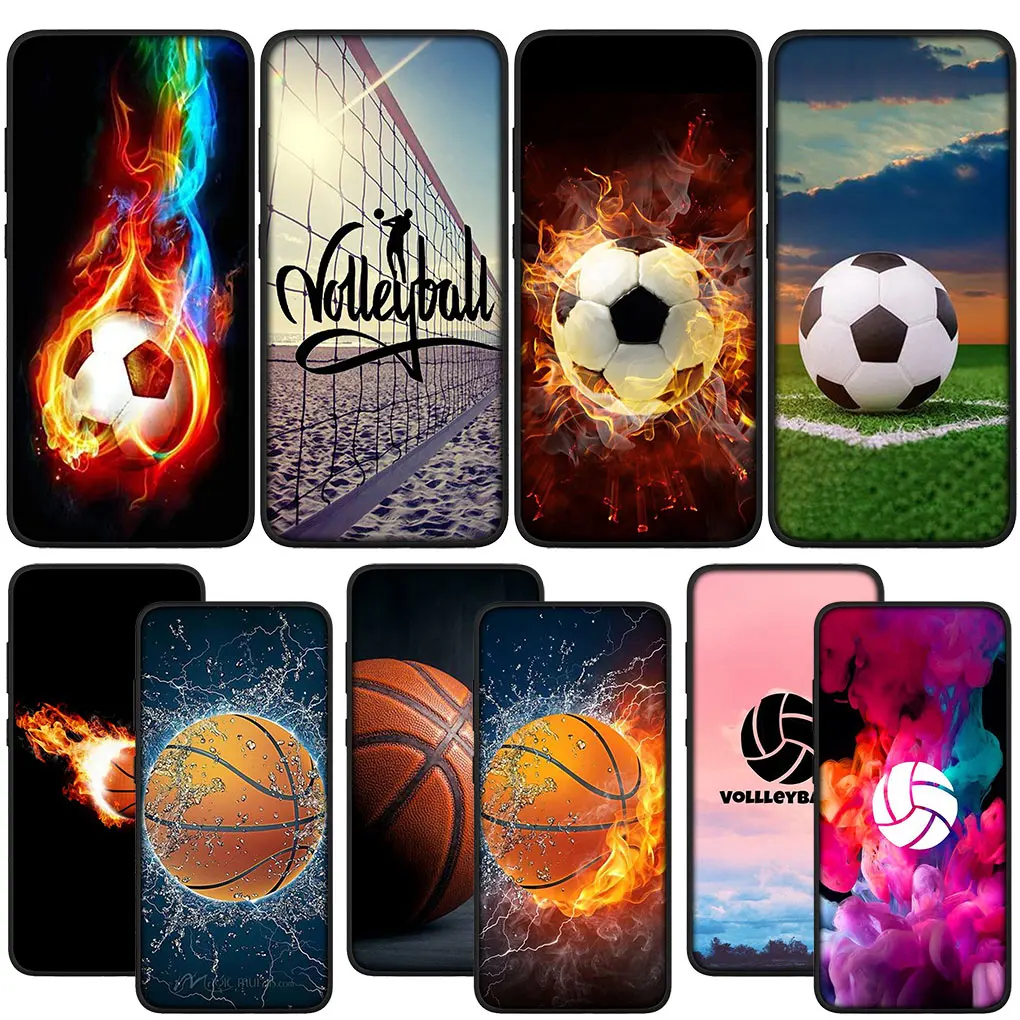 Баскетбол Волейбол Sunset Football Чехол для Телефона Realme C2 C3 C12 C25 C15 C21Y C25Y C21 C11 C31 C30 C33 5 9I 6i 8 5i Чехол