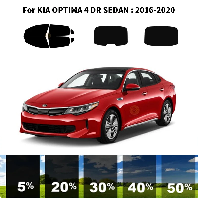 Предварительно обработанная нанокерамика, комплект для УФ-тонировки автомобильных окон, Автомобильная пленка для окон KIA OPTIMA 4 DR СЕДАН 2016-2020