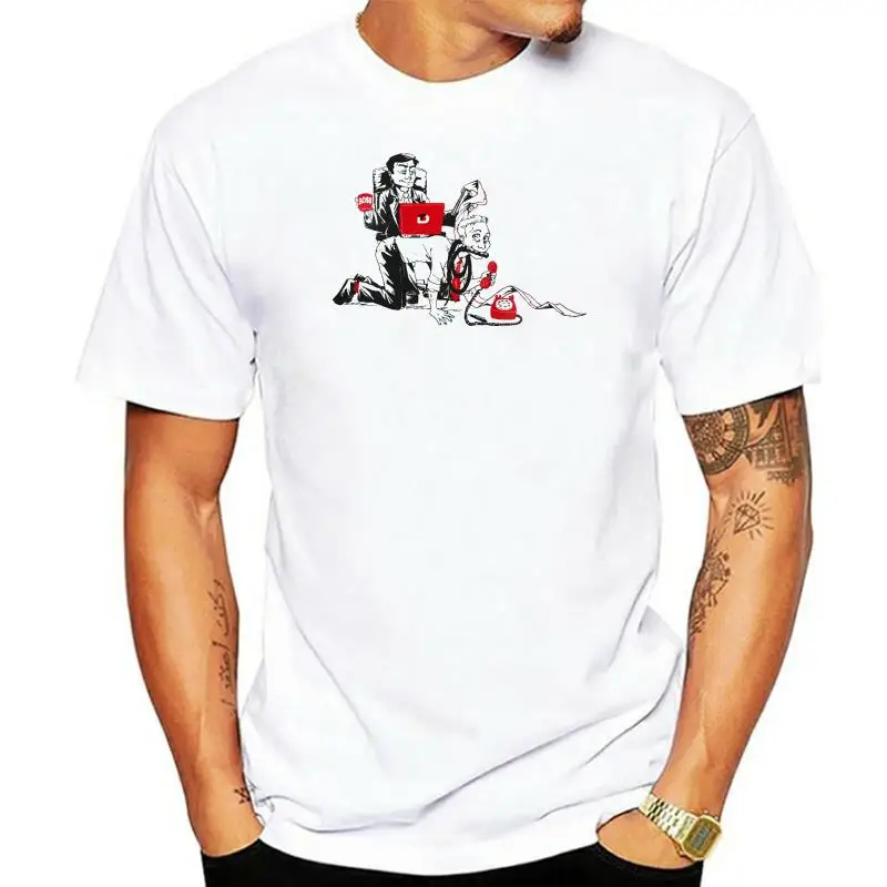 Рубашка с трафаретным принтом Boyz Fair Trade slave классического кроя, белая, красная, черная хлопчатобумажная мужская футболка