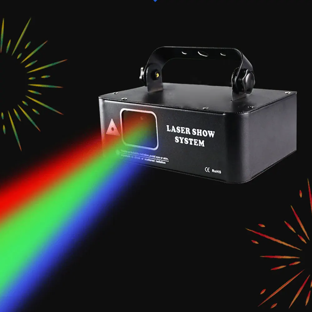 Сканирующие лазерные инструменты с одной головкой 220 В / 110 В 50 Гц Рисунок линии луча Полноцветный сцена Банджи-бара KTV Отдельная комната DJ Вечеринка