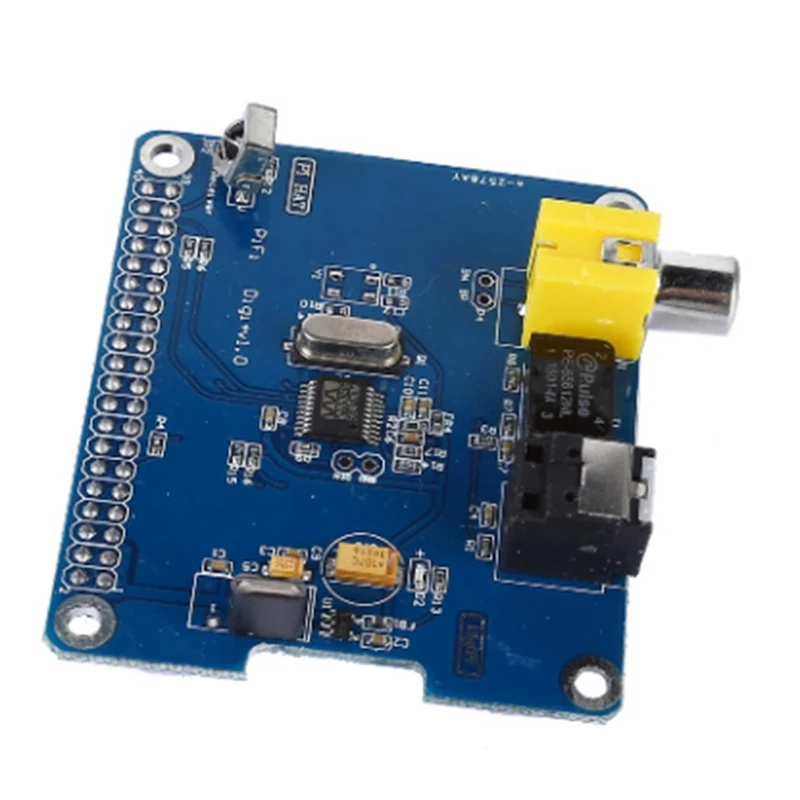 Цифровая звуковая карта Blue Digital Sound Card I2S SPDIF оптическое волокно RCA для Raspberry Pi 3/2 B +